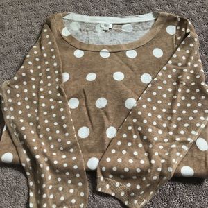 J Crew polka dot sweater